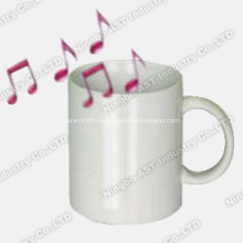 Taza grabable, taza promocional, taza de cerámica, taza de música